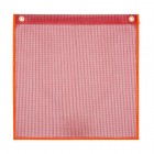 35-1818-FRF2G – 18" x 18" Fluorescent Red Mesh Flag with 2 Brass Grommets