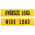35-8418-BVDAR – 18" x 84" Double Sided Banner-Wide Load & Oversized Load-Durable Vinyl Fabric with 4 Grommets and 4 Attached Ropes-Individualy Packaged